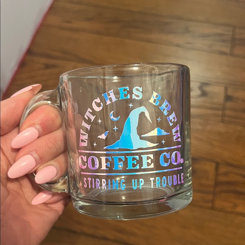 Witches Brew Coffee Co. Glass Mug 🧡NEW🧡